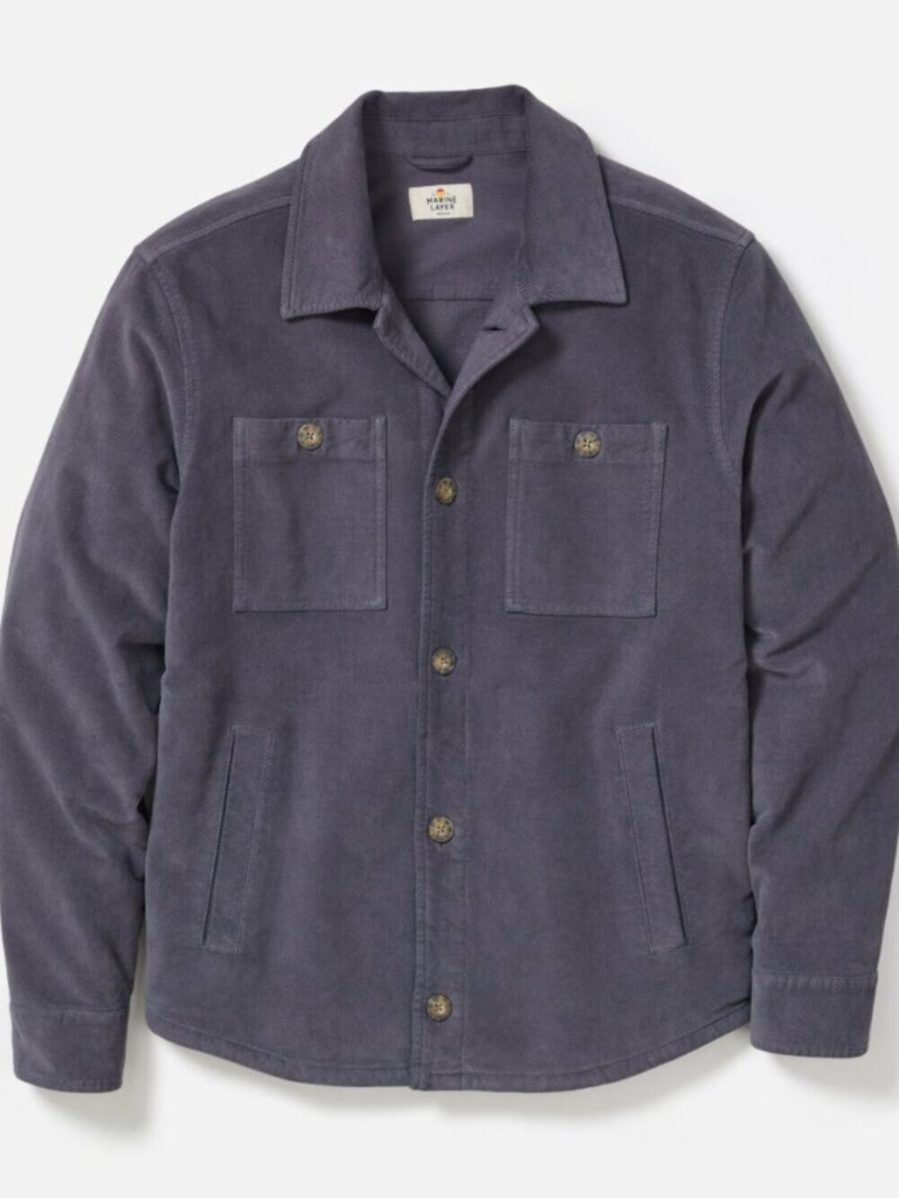 NEW MARINE LAYER Moleskin Overshirt Shacket Jacket MEN'S XXL
